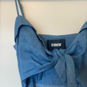 Reformation Riley Dress Chambray